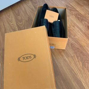 Tod’s Black Leather Loafers (Never Worn)